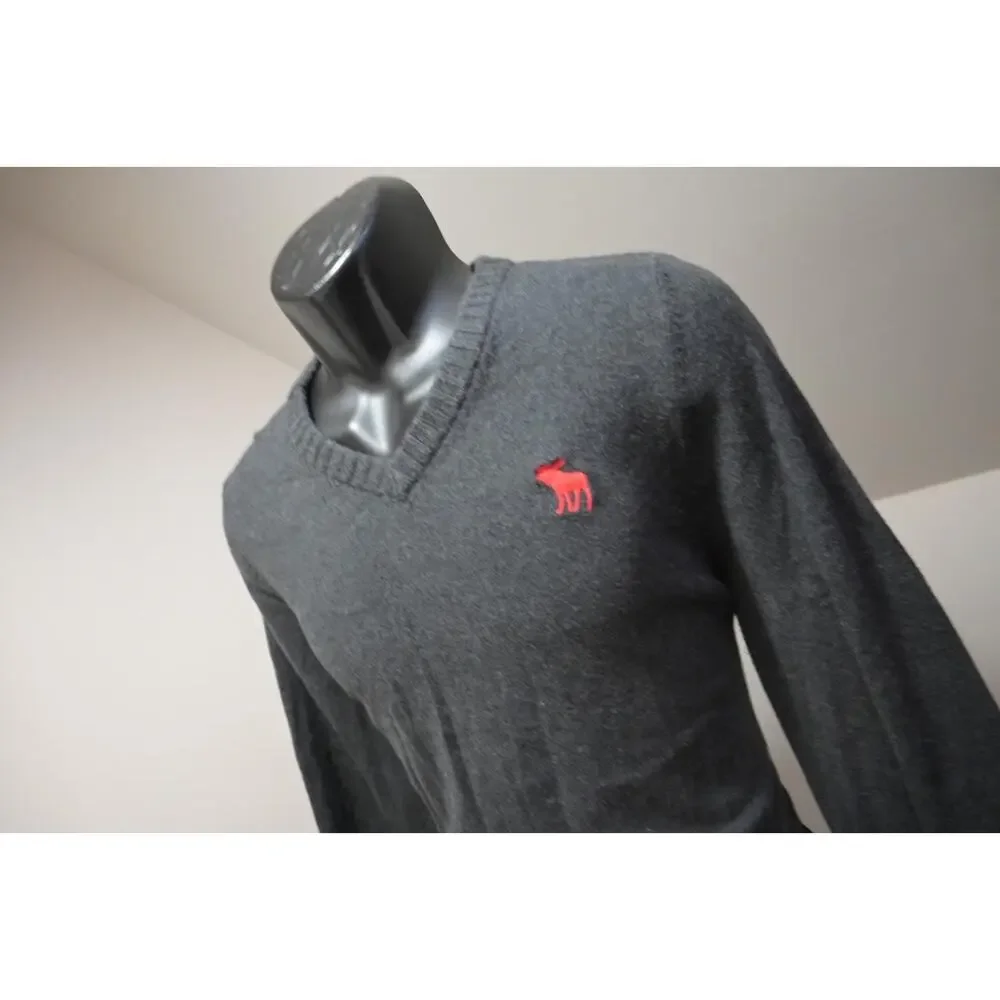 Abercrombie & Fitch Muscle Fit Cotton Cashmere Sweater V Neck Mens Size 2XL (XL)